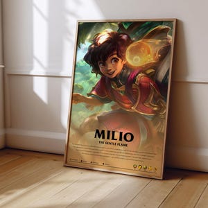 League of Legends Milio Poster | LoL Poster Print | Gaming Poster | Gaming Decor | Video Game Poster | Gaming Gift | Video Game Print