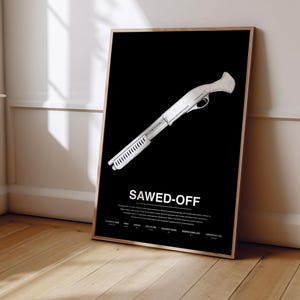 Counter Strike Sawed-Off Poster | Counter Strike Poster Print | Gaming Poster | Gaming Decor | Video Game Poster | Gaming Gift | Video Game
