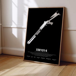 Counter Strike XM1014 Poster | Counter Strike Poster Print | Gaming Poster | Gaming Decor | Video Game Poster | Gaming Gift | Video Game