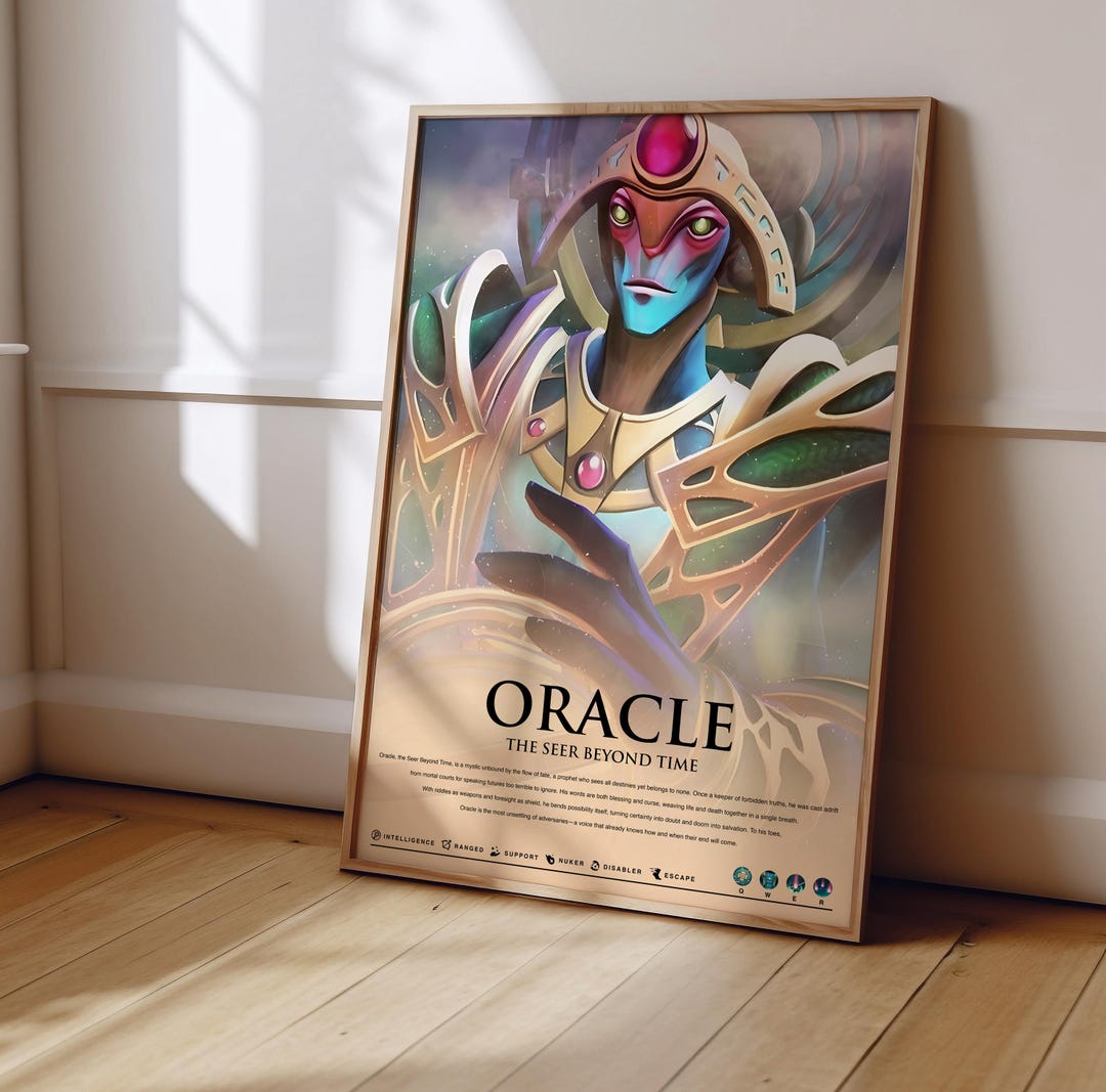 Dota 2 Oracle Poster | Dota 2 Poster Print | Gaming Poster | Gaming ...