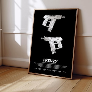Valorant Frenzy Poster | Valorant Poster Print | Gaming Poster | Gaming Decor | Video Game Poster | Gaming Gift | Video Game Print