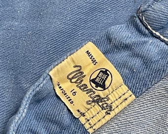 1960s Wrangler Jeans 32 X 29, Vintage Blue 60s USA