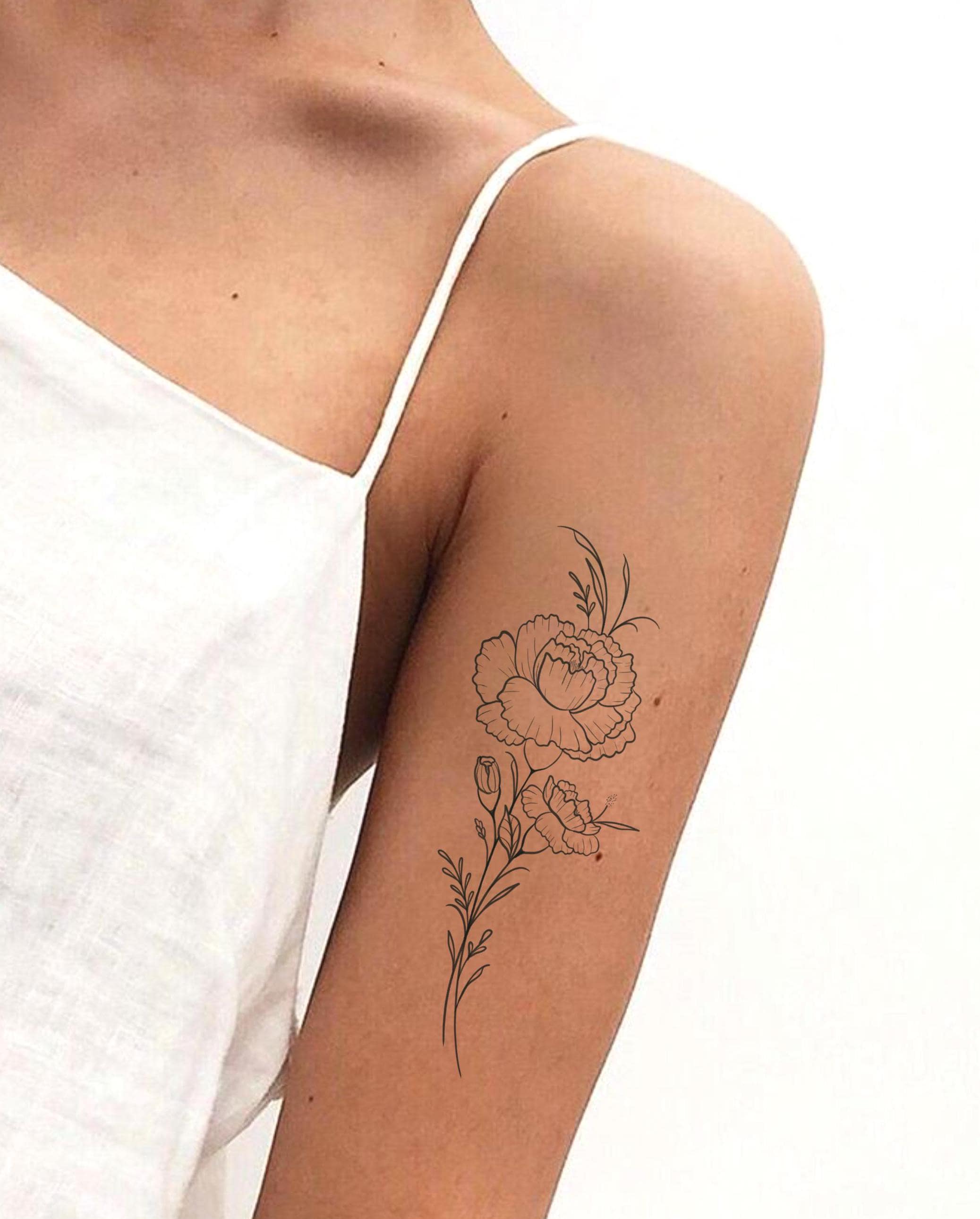 Marigold Magic for October Birth Flower Tattoos