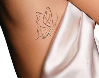Custom Butterfly Name Tattoo Design: Feminine Art (Digital Download)