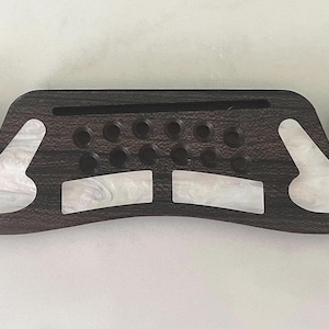 12 String Acoustic Guitar Bridge -  Jumbo Style Moustache Bridge