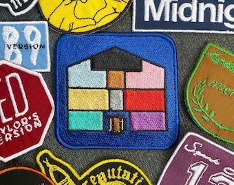 Custom Iron Patches Lover House Embroidered, Iron Patch Ready to Apply