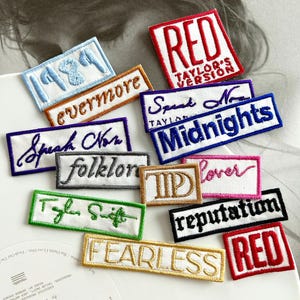 13 Custom Iron Patches TS Complete Discography - Set and Individual