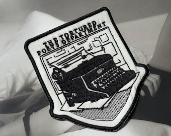 Embroidered Iron Patch TTPD Album Inspired: Typewriter & Deluxe Track Models