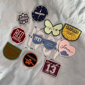 10 Custom Made Iron Patches TS themed TV - Set and Individual