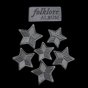 Album di folklore ricamato e toppe a stella – Applicazioni termoadesive