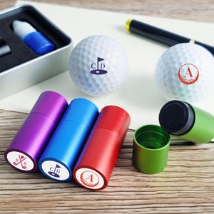 Custom Golf Ball Marker, Personalized Golf Ball Stamp, Custom Monogram/Name Stamp, Golfer Gift for Men, Dad, Father&#39;s Day, Golf Accessories