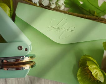 Wedding Embosser Personalized/Napkin Embosser/Library Embosser Stamp/From The Library Of Book Embosse/Book Lover Gifts