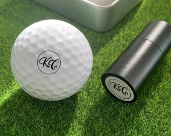 Personalized Golf Ball Stamp, Custom Golf Ball Marker, Custom Monogram/Name Stamp, Golfer Gift for Men, Dad, Father's Day, Golf Accessories