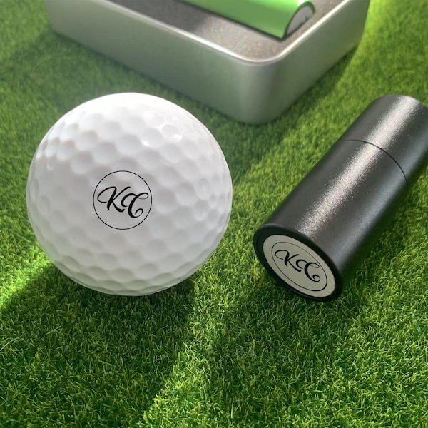 Gepersonaliseerde golfbalstempel, aangepaste golfbalmarkering, aangepast monogram/naamstempel, golfercadeau voor mannen, vader, Vaderdag, golfaccessoires