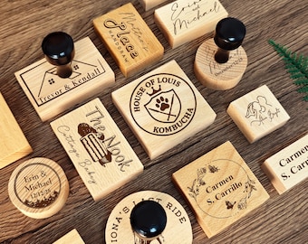 Timbro personalizzato / Timbro con logo aziendale / Timbro per libri / Qualsiasi dimensione/design / Timbro in gomma / Timbro grande personalizzato / Timbro per matrimonio
