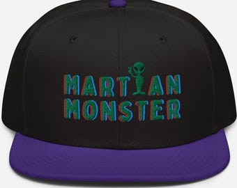 Phish Martian Monster Snapback Hat. Phish hat with Martian monster embroidered. Choose your color phish hat and we will ship out ASAP. Phish