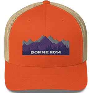 Goose Borne on Trucker Cap. Please choose your custom color Goose band hat and will embroider and ship out asap.