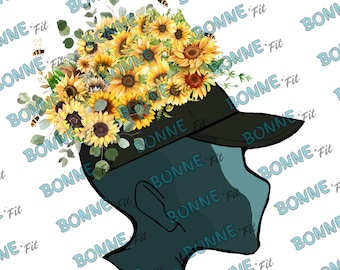 Sonnenblume Anthophile Shirt Design, Trendy PNG (Digital Download)
