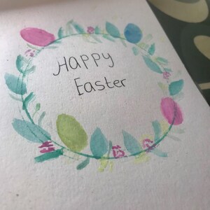 Biglietto di Pasqua acquerello