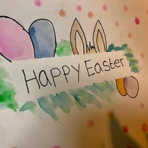 Delizioso biglietto di Pasqua fatto in casa