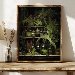 Dark Academia Print, Stimmungsvolle viktorianische Wandkunst, dunkle Dekorästhetik, dunkler Cottagecore, Gothic Prints