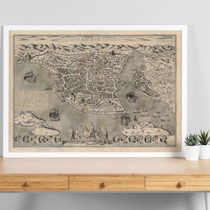 Turkish Art, Map Of Turkey 1923, Ottoman, Ottoman Art, Ottoman Map, Ottoman Art Print, Ottoman Wall Art