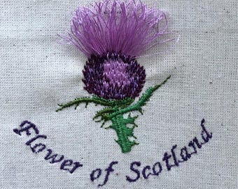 Thistle Flower of Scotland Fluffy Flower Head  to cut Embroidery Machine Pattern Design File Fits 4 x 4 Hoop. Dst Exp Hus Jef Pes Vip Xxx