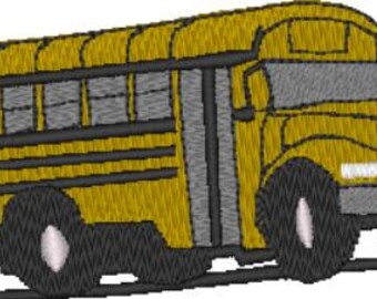 Schoolbus VS Amerikaanse borduurmachine patroonontwerpbestand past 4 x 4 inch (100 x 100 mm) borduurring Dst Exp Hus Jef Pes Vip Xxx