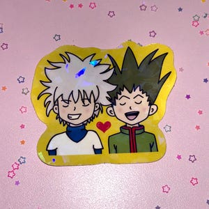 Gon und Killua HxH Hunter x Hunter Holographische Vinyl Aufkleber