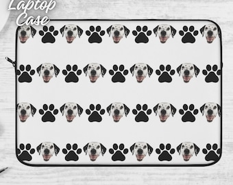 Custom Laptop Case Pet Christmas Gift Personalized Pet Photo Macbook Cover Cute Gift For Pet Dog Cat Owner Custom Laptop Sleeve Pet Gift