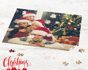 Custom Photo Jigsaw Puzzle Family Photo Christmas Gift Personalized Keepsake Photo Puzzle Christmas Gift For Kids Christmas Family Activity