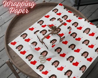 Custom Christmas Wrapping Paper Personalized Wrapping Paper Custom Photo Gift Wrap Cute Unique Christmas Gift Wrap For Kids Family Holiday