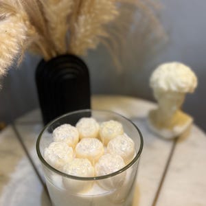 32oz Peony Blossom Candle: Hand-Poured Soy Wax Flower Candle