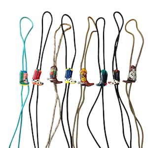 Vintage Acrylic Boot Bolo Tie: Western Cowboy Rodeo Lariat