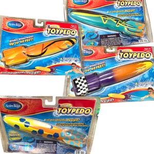 Toypedo 10” Torpedo Pool Toy Swimways 2004 NOS Your Choice