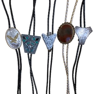 Cowboy Bolo Necktie Rodeo Bolo Tie String Lariat Western  B4