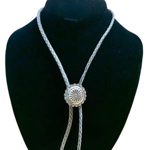 ネックレス・ペンダント Numbering Western Concho Bolo Tie #7810 SA5B0011 Fathers Day CONCHO Turquoise Leather Bolo Tie Necklace
