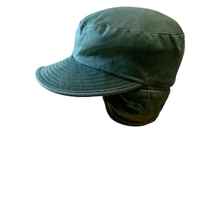 Vintage US Navy Cold Weather Cap: Lined Ear Flap, 1961 Vietnam Era