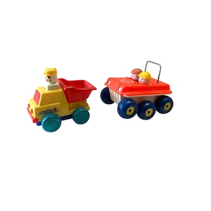 Tomy Push N Go 1975 Bouncing Buggy Fisher Price 1973 Vintage Toy Vehicles