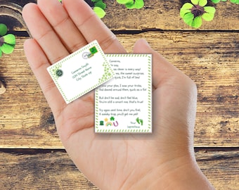 Miniature Leprechaun Letter & Envelope | Printable St. Patrick's Day Note (PDF)