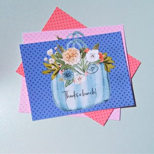 Postales de agradecimiento florales: Tarjetas de flores imprimibles (Descarga PDF)