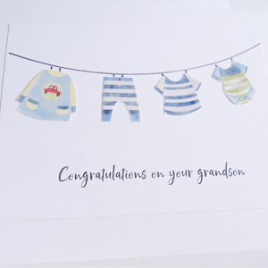 Nouveau petit-fils. Carte pour les grands-parents. Faire-part de grossesse. Nouvelle carte de grand-mère. Félicitations grand-père. Petit-fils. gs