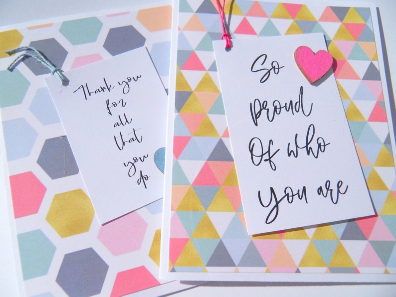 poy2 Encouragement Cards for teens and best friend So Proud of You Thank you Note Cards Mental Health Support