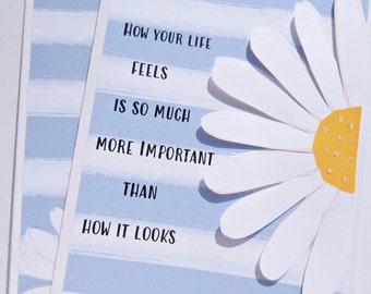 Encouragement Card, Emotional Support Card, Motivational Message, Cards for Kids and Teens, Mental Health Anxiety Support card, dsc1