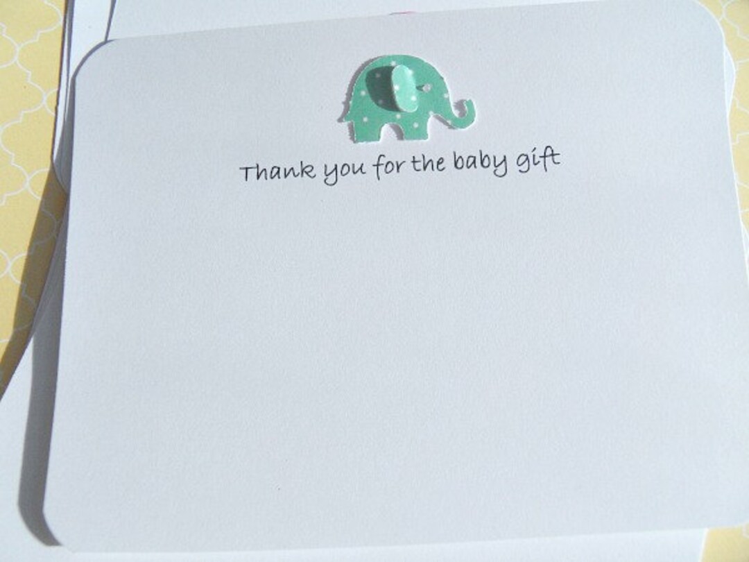 Baby Gift Thank You Cards, Baby Shower Thank You Cards, Baby Girl