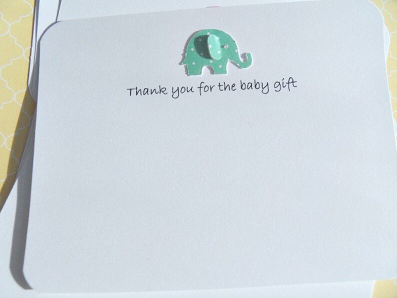 Baby Gift Thank You Cards, Baby Shower Thank You Cards, Baby Girl