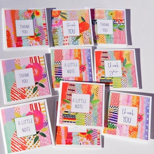 Mini-cartes de correspondance florales, 10 cartes, Petits boîtiers de cartes-cadeaux, 5,2 x 5,4 cm, Accessoires de cartes-cadeaux floraux, Décorations de sac cadeau