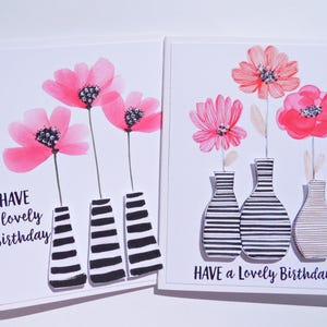 Carte d'anniversaire pour fille, soeur, maman, enseignante, collègue, carte d'anniversaire femme, carte d'anniversaire pour elle, carte d'anniversaire florale