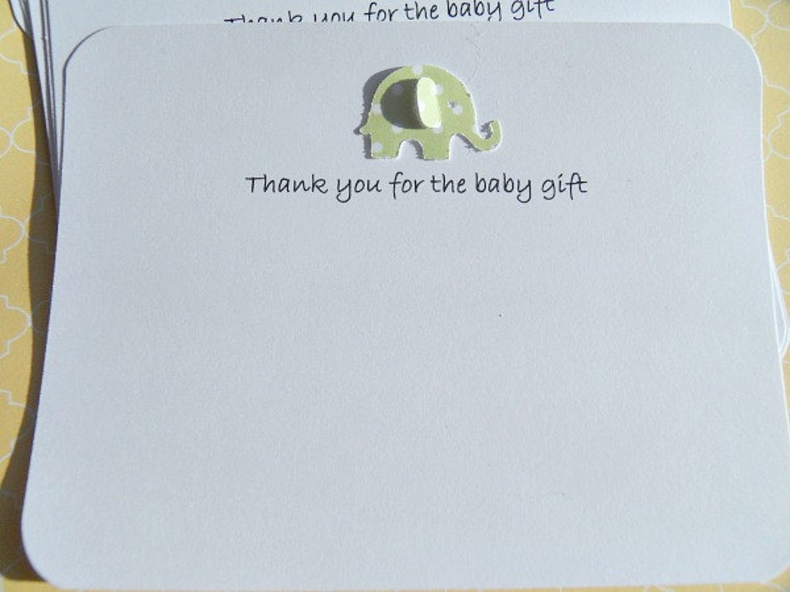 Baby Gift Thank You Cards, Baby Shower Thank You Cards, Baby Girl