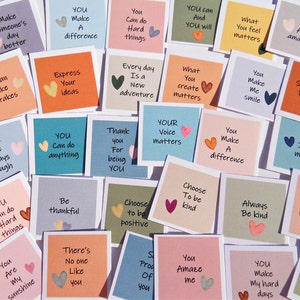 Mini cartes d'encouragement, 30 cartes d'affirmation de soi, Message positif, Cartes de compliments, Cartes de correspondance pour le déjeuner scolaire, Cartes de gentillesse, Team Building